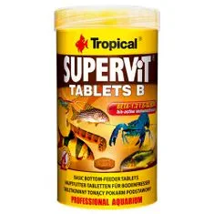 TROPICAL Supervit Tablets B 250ml/150g 830db haltáp süllyedő tabletta formájában