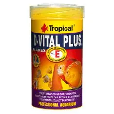TROPICAL D-Vital Plus 100ml/20g lemezes haltáp E vitaminnal diszkoszhalaknak
