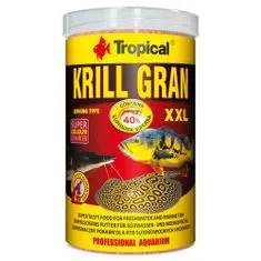 TROPICAL Krill Gran XXL 1000ml/500g többösszetevős színfokozó haltáp merülő granulátum formájában