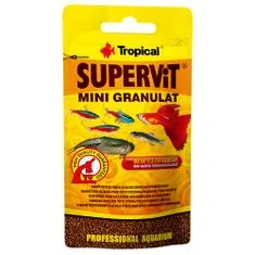 TROPICAL Supervit Mini Granulat 10g többösszetevős táp akváriumi halaknak