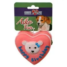 COBBYS PET AIKO FUN Torta Happy Birthday 9,2cm gumijáték kutyáknak