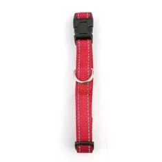 COBBYS PET Állítható reflex textil nyakörv 20-31cm/10mm piros