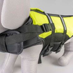 Duvo+ Úszó mentőmellény kutyának XL 70cm fekete-sárga