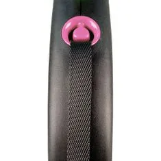 Flexi Black Design S szalag 5m rózsaszín 15 kg-ig