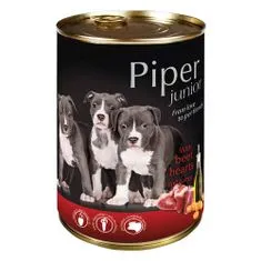Piper JUNIOR 400g marhaszív és sárgarépa konzerv kölyökkutyáknak