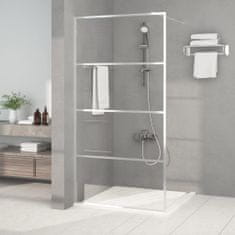 Greatstore ezüstszínű átlátszó ESG üveg zuhanyfal 100 x 195 cm
