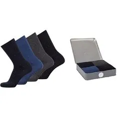 BUGATTI 4 PACK - férfi zokni 6943X-999 mixed colours (Méret 39-42)