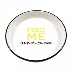 Duvo+ Kerámia etetőtál Feed Me Meow 13,8cm