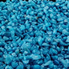 EBI AQUA DELLA Glamour Stone 6/9mm 2kg INDIAN-BLUE -Színes csillámmal bevont kavics akváriumba