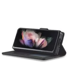 Tech-protect Tech-Protect Wallet bőr könyvtok na Samsung Galaxy Z Fold 4, fekete