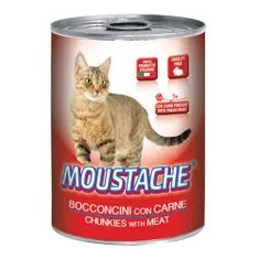 MOUSTACHE Cat Chunks hús 415g felnőtt macskák számára