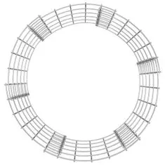 shumee kör alakú horganyzott acél gabion magaságyás Ø50 x 50 cm