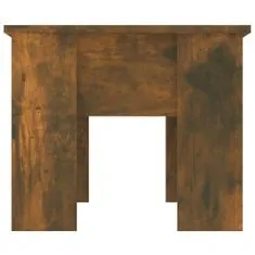 shumee füstös tölgyszínű szerelt fa dohányzóasztal 79 x 49 x 41 cm