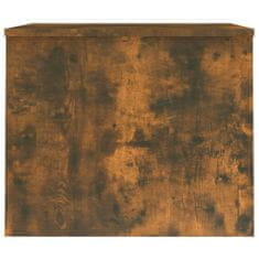 shumee füstös tölgyszínű szerelt fa dohányzóasztal 80 x 50,5 x 41,5 cm