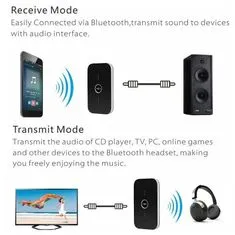 Northix Vezeték nélküli 2 az 1-ben audio vevő és adó 