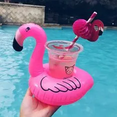 Northix Felfújható bögretartó - Flamingó 