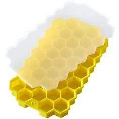 Northix Szilikon jégkocka forma - sárga 