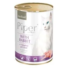 Piper CAT STERILISED 400g nyúl konzerv ivartalanított macskáknak