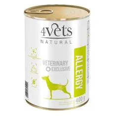 4VETS NATURAL VETERINARY EXCLUSIVE ALLERGY Lamb 400g ételintoleranciával szenvedő kutyáknak (Bárány)