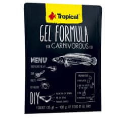 TROPICAL Gel Formula for Carnivorous Fish 1000ml 3x35g zselé állagú haltáp húsevő és mindenevő halaknak
