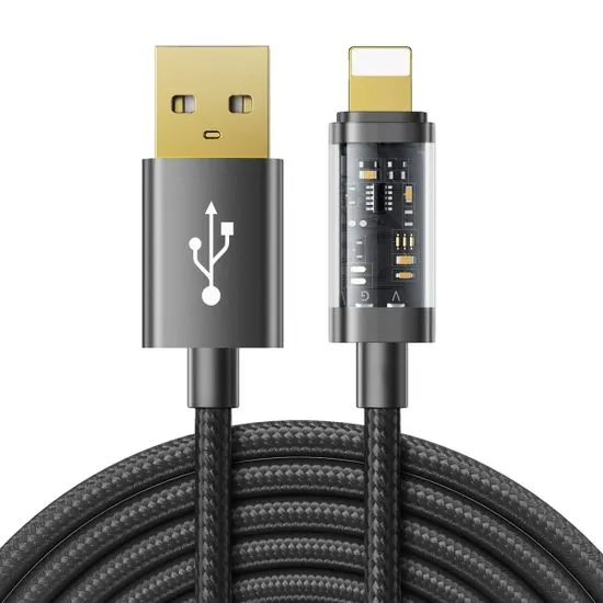 Joyroom Fast Charging kábel USB / Lightning 20W 2.4A 2m, fekete