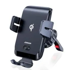 Joyroom JR-ZS214 Vent autós telefontartó, Qi töltő 15W, fekete