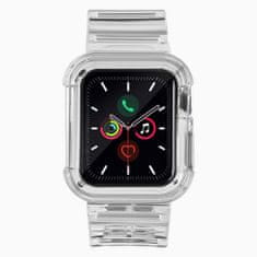 IZMAEL Szilikon pótszíj Apple Watch 6 40 mm / Watch 5 40 mm / Watch 4 40 mm / Watch SE 40 mm okosórára - Átlátszó