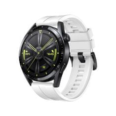 TKG Huawei Watch 3 / Watch 3 Pro okosóra szíj - Strap One fehér szilikon (22 mm)