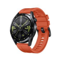 TKG Samsung Galaxy Watch 3 (45 mm) okosóra szíj - Strap One narancssárga szilikon (22 mm)