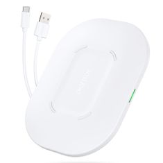 shumee Qi 15W vezeték nélküli töltő + USB kábel - USB Type C 1m fehér