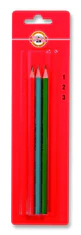 KOH-I-NOOR grafit ceruza hatszögletű No.1, 2, 3 készlet 3 db