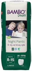 Bambo Nature BAMBO Dreamy Night Pants Eldobható pelenkázó nadrág Fiúk 8-15 éves korig (35-50 kg) 10 db