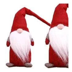 Chomik Mikulás gnóm karácsonyi álló plüss piros 44 cm
