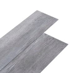 Greatstore matt fa-szürke 2 mm-es öntapadó PVC padlóburkolat 5,02 m²