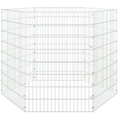 shumee 6 paneles horganyzott vas nyúlketrec 54x80 cm