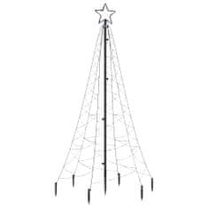 Vidaxl színes fényű karácsonyfa tüskével 200 LED-del 180 cm 343568