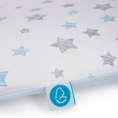 Ceba Baby CEBA Puha pelenkázó szőnyeghuzat (50x70) 2 db Szürke csillagok+Kék csillagok