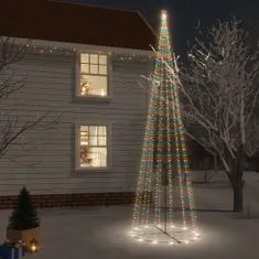 Greatstore kúp alakú karácsonyfa 1134 színes LED-del 230 x 800 cm