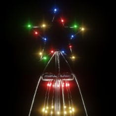 Greatstore kúp alakú karácsonyfa 1134 színes LED-del 230 x 800 cm