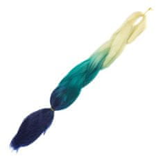 Aga Szintetikus haj irizáló ombre szőke-zöld-kék