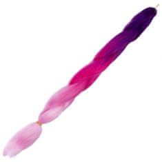 Aga Szintetikus Hair Rainbow Ombre Lila-sötét rózsaszín-világos rózsaszín