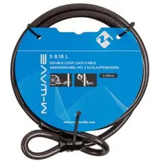 M-Wave Zárkábel 8x1800mm hosszabbító fekete