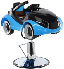 Enzo 5218-A kék-fekete hidraulikus forgatható fodrász szék gyerekfotel fodrász szalonba