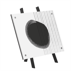 Hama akril állvány ARTS, 13x18 cm, fekete, tájkép