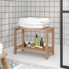 shumee tömör tíkfa zuhanyzópad 60 x 30 x 45 cm