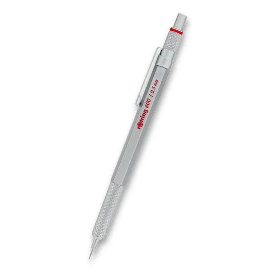 Rotring 600 Silver mikro ceruzahegyező különböző hegyszélességgel 0,5 mm
