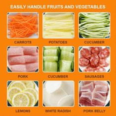 Netscroll Praktikus és biztonságos gyümölcs- és zöldségszeletelő, VegetableChopper