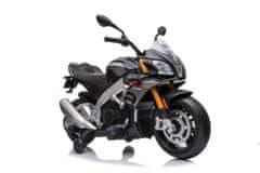 Lean-toys Aprilia Tuono V4 akkumulátor motorkerékpár fekete