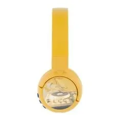 BuddyPhones POP Szórakoztató gyerek bluetooth fejhallgató mikrofonnal, sárga