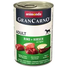 Animonda Gran Carno marhahús + szarvas + alma konzerv - 400 g